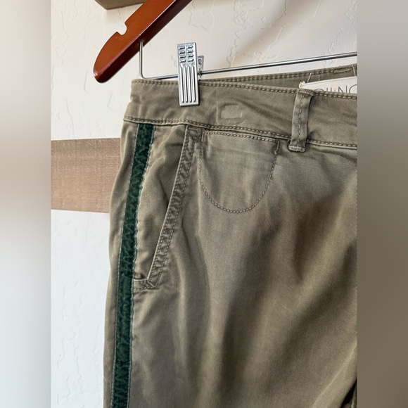Anthropologie|Relaxed striped chino pants in olive color,size 27•••Boho style - Picture 9 of 14